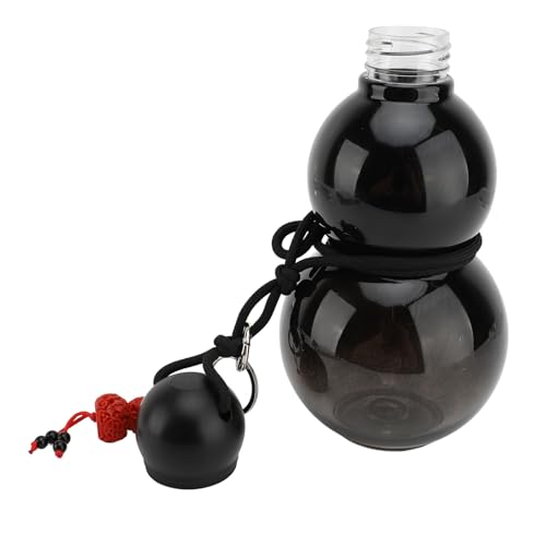 Cryfokt Kürbiswasserflasche, 21 Cm Sportwasserflasche 800 Ml Zum Reisen (BLACK) von Cryfokt