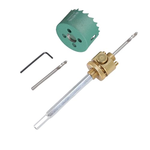 Cryfokt Lochsägeöffner, Schnellfreisetzungs -Design -Loch Sägeöffnerverbindungsstange für Massives Holz (Schnelle Abnahmestange+50 mm Öffner) von Cryfokt