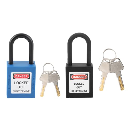 Cryfokt Lockout Tagout Lock, Engineering Safety Lock Isolation Industrielle Vorhängeschloss Vorhängeschloss für Mechanische Geräte für Kraftwerke (BLUE) von Cryfokt