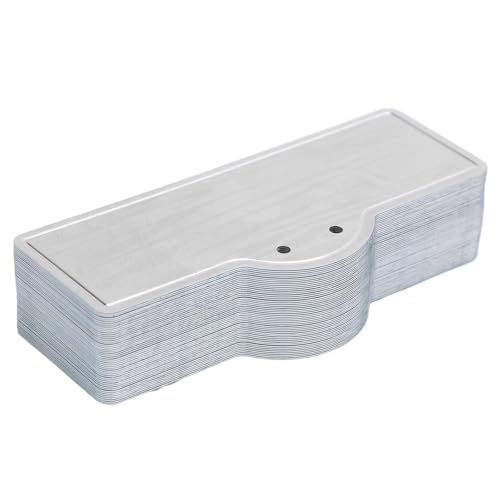 Cryfokt Metallpflanzenmarker, Garten Aluminium -Etikett Wiederverwendbares Doppellochgartenbau mit Drähten für Blüten Zur Identifizierung Elektronischer Kabel von Cryfokt