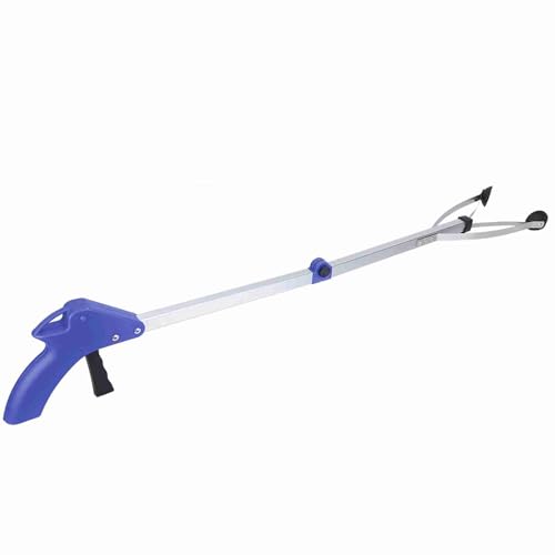Cryfokt Mülleimer Grabber, Müllwähler, Müllabfuhr -Tool 80 Cm / 31,5 Zoll Hotel für Märkte Gemüsegärten (blauer Griff) von Cryfokt