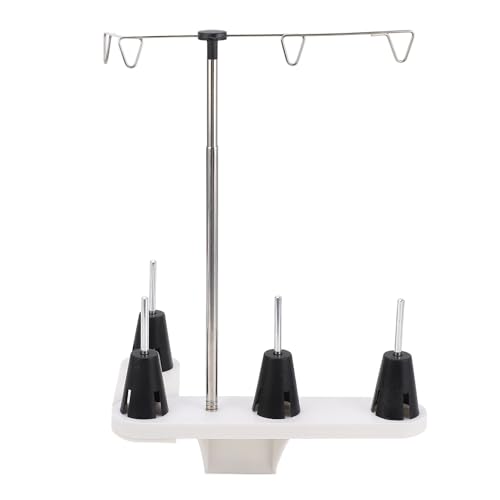 Cryfokt Nähmaschinengewinde Ständer, Stabile Fütterung Easy Installation Wide Kompatibilität 4 Spulengewindehalter für den Haushaltsgebrauch von Cryfokt