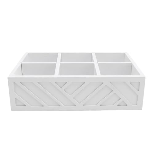 Cryfokt Organizer der Kaffeebar, Kaffee -Tee -Gewürzlagerorganisator Multifunktional Einfach zu Reinigen Robuste für die Theke (White) von Cryfokt