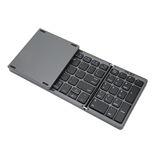 Cryfokt Pocket Keyboard, Batteriebetriebenes ABS-Material, Typ-C-Schnittstelle, faltbare Tastatur, Tasten für PC, Cryfoktfnkh561q37 Cryfokt Pocket Keyboard, Batteriebetriebenes ABS-Material, Typ-C-Schnittstelle, faltbare Tastatur, Tasten für PC, Cryfoktfnkh561q37 von Cryfokt