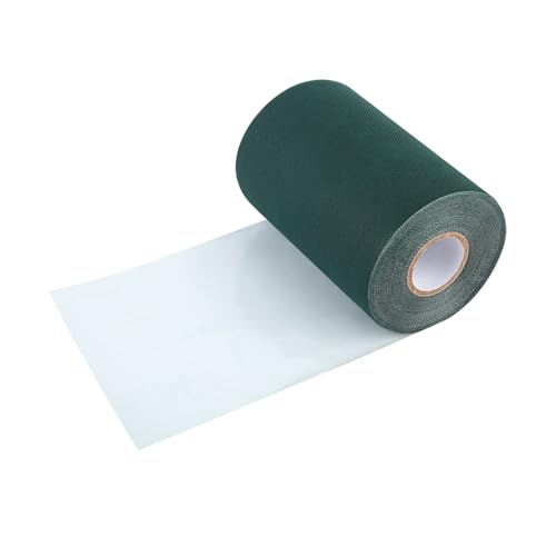 Cryfokt Rasennahtkap des Realistischen Künstlichen Gras, 2 Farben 150 Mm*10 M, um Grasklebeband zu Nähen, für die Hochzeitsdekoration für die Party zu Hause Zum Trainingstraining (Green) von Cryfokt