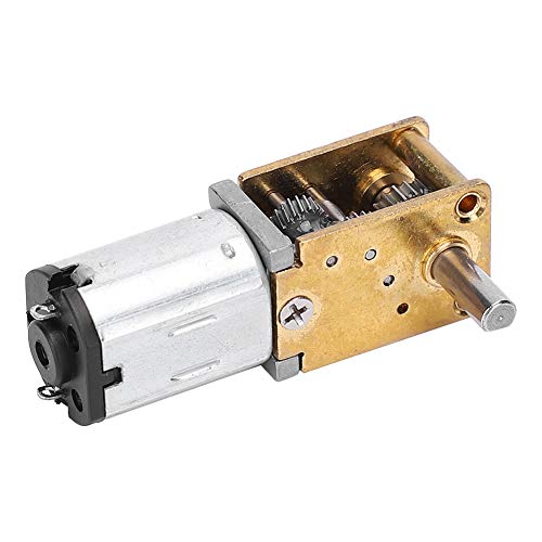 Cryfokt Robuster Verschleiß Stabiler Wurm Zahnradmotor, Mini -Zahnradmotor für Elektronische Schlösser (DC3V 30RPM) von Cryfokt