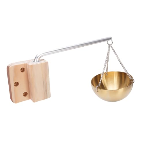 Cryfokt Sauna Oil Cup, 12 cm Rund ätherische Ölduftduftdiffusorschale Sus Edelstahl, Sogar Vertriebs -Sauna -Aromatherapie -Halter für Heimspas, Leicht zu Pflegen von Cryfokt
