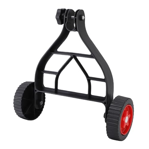 Cryfokt Schnurschneiderstützradbefestigung, Verstellbarer Rasenmähradradhalter für 26-28 Mm Wellenrohre, Universal Grasschneiderrad für Unkrautentfernung und Ordentlicher Garten von Cryfokt