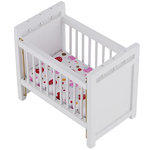 Cryfokt Spielzeug Babybett, Babypuppenbetten Puppenbetten Babydoll Bett Holz Puppenbett Baby Bett Spielzeug für Puppenhaus Cryfokt Spielzeug Babybett, Babypuppenbetten Puppenbetten Babydoll Bett Holz Puppenbett Baby Bett Spielzeug für Puppenhaus von Cryfokt