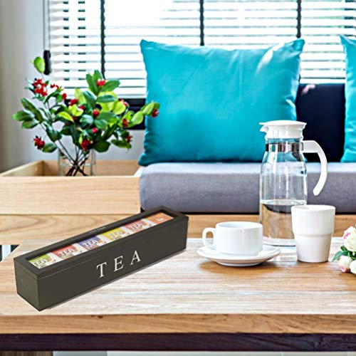 Cryfokt Tea Bag Organizer, Hohe Härte Klare Modische Tee -Aufbewahrungsbox für Getrocknete Blumen (WHITE) von Cryfokt