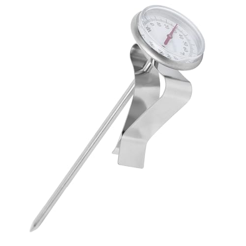 Cryfokt Temperaturanzeige, Hochtemperaturwiderstand Tragbares Einstellbares Clamp/Holder -Kaffee -Thermometer für die Herstellung von Kaffee BBQ Küchenwerkzeugen (kurz) von Cryfokt