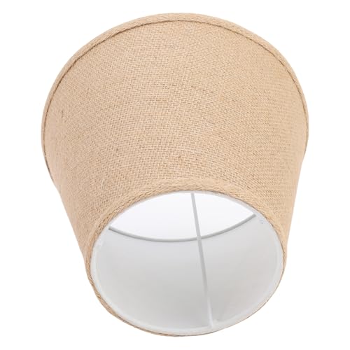 Cryfokt Tischlampenschildschatten Lampenschatten Ersatzlampenschattenhalter mit 5,5 "Top x9.3" Bottom X 7 "Hochgröße Fässer Trommellampenschirme für Tisch, Nachtlampe (Khaki) von Cryfokt