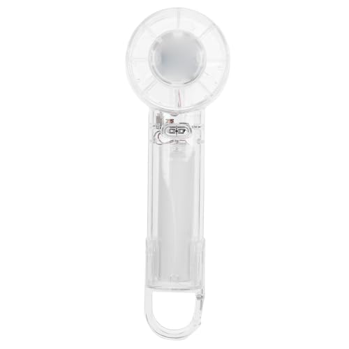 Cryfokt Tragbarer Handheld -Lüfter, Handheld -Lüfter 1200mAh USB Wiederaufladbar 4,8 M/s für Schreibtisch (WHITE) von Cryfokt