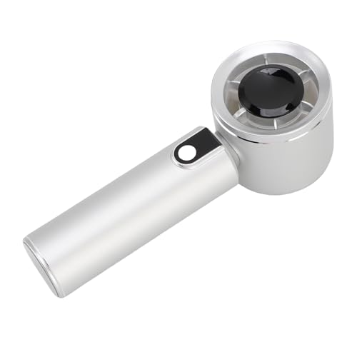 Cryfokt Tragbarer Handheld -Lüfter, Kleiner Taschenlüfter Aluminiumlegierung 5 Gear Wind Still für Outdoor -Aktivitäten von Cryfokt