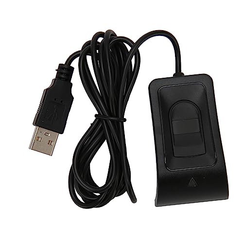 Cryfokt USB-Fingerabdruckleser, automatische Identifizierung, 10 Finger, einfache Bedienung, Desktop-USB-Fingerabdruck-Schlüsselleser für Computer, 360°-Touch-Speedy Matching biometrischer Scanner von Cryfokt