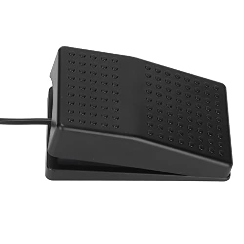 Cryfokt USB-Fußschalterpedal, Hochempfindlicher USB-Fußpedalschalter, Ergonomisches Einzelfußschalterpedal mit 2 M Kabel, Programmierbare Benutzerdefinierte Funktionen für Computer von Cryfokt