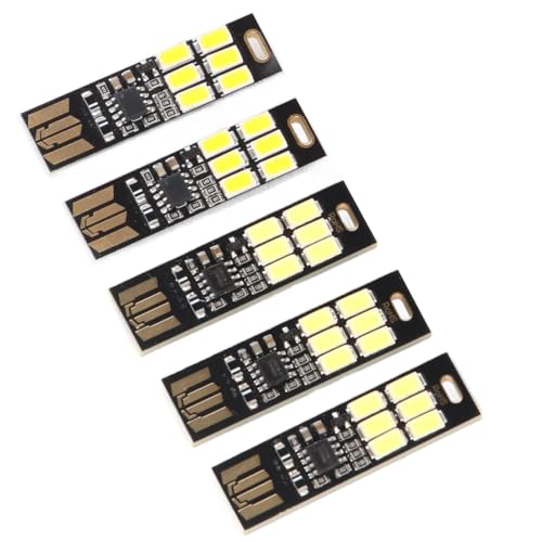Cryfokt USB -Nachtlicht, Flackerner Freier Hilfssenssense 5pcs Mini LED -Lampe für Laptop Cryfokt USB -Nachtlicht, Flackerner Freier Hilfssenssense 5pcs Mini LED -Lampe für Laptop von Cryfokt