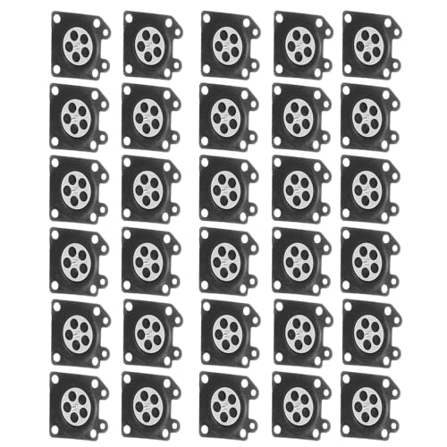 Cryfokt Vergasermembran, Hohe Genauigkeit 30pcs/Set Membran, Gummi Langlebig für ZAMA 2500/3800 4500 von Cryfokt