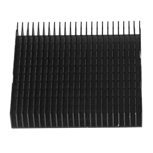 Cryfokt Wärmekühlerkarte, Anodierung von 120 Mmx120 Mmx20mm Aluminiumkühler Kühler Hoher Leistung für CPU für den Verstärker (BLACK) von Cryfokt
