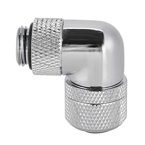 Cryfokt Winkel-Wasserkühlanschluss, Wasserkühlanschluss G1/4 2 (Silber) von Cryfokt
