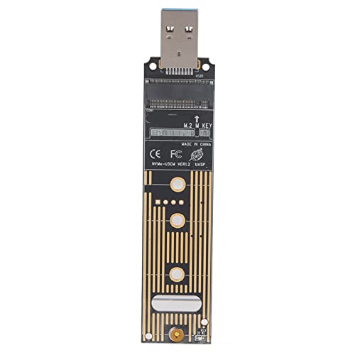 M.2 NVME SSD-zu-USB-Kartenadapterplatine, M Key M.2 PCIe-zu-Festplatten-Konverterleser mit 10 Gbit/s Hoher Leistung, USB 3.1 Gen 2 Bridge-Chip für NVME SSD der Serie 970 M.2 NVME SSD-zu-USB-Kartenadapterplatine, M Key M.2 PCIe-zu-Festplatten-Konverterleser mit 10 Gbit/s Hoher Leistung, USB 3.1 Gen 2 Bridge-Chip für NVME SSD der Serie 970 von Cryfokt