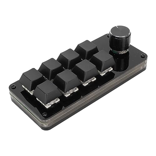 Mini-Tastatur mit 8 Tasten, blauer Schalter, Makro-Tastatur, freie Bedienung, anpassbare Programmierung für die Arbeit von Cryfokt