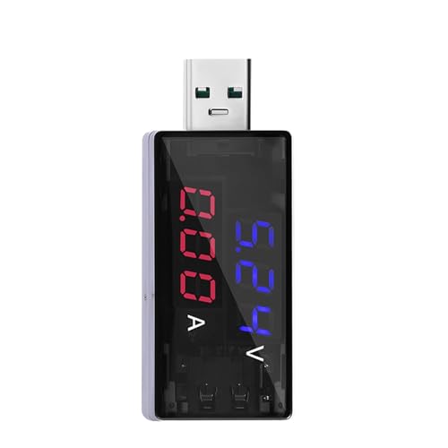 USB-Leistungstester KWS 11VA, USB C Spannung Strom Voltmeter Amp Volt Amperemeter Detektor, Digitales Multimeter, Voltmeter, Strom- und Spannungsüberwachung mit Farbbildschirm USB-Leistungstester KWS 11VA, USB C Spannung Strom Voltmeter Amp Volt Amperemeter Detektor, Digitales Multimeter, Voltmeter, Strom- und Spannungsüberwachung mit Farbbildschirm von Cryfokt
