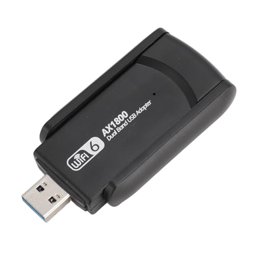 USB WiFi 6 Adapter, 2,4G 5G Wireless Netzwerkadapter Hochgeschwindigkeitsstabil für 10 11 von Cryfokt