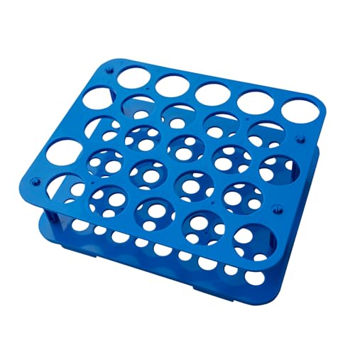 1 Stück 25 Brunnen Zentrifugenröhrchen Gestell, Zentrifugenröhrchen Rack Gefäßständer, Zentrifugenröhrchen Rack, Labor Kunststoff Röhrchenhalter, Reagenzglashalter Regal für 50ml Zentrifugenröhrchen von CryoKing