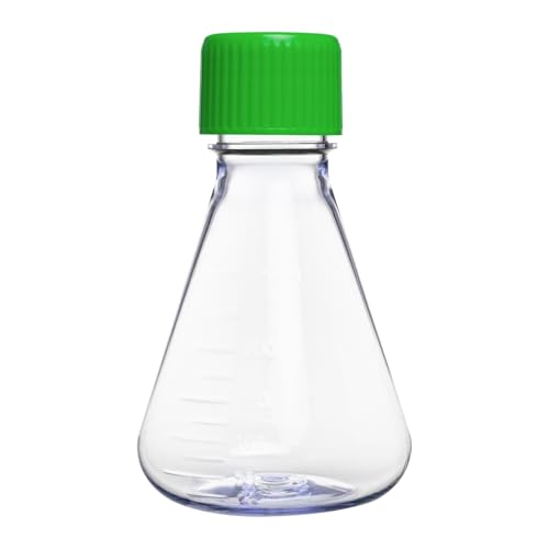 12 Stück Erlenmeyer Flasche, 125ml Erlenmeyer-Kolben Kunststoff, Konischer Kolben Mit Schraubverschluss Für Laborarbeiten Chemie Experimente Und Wissenschaftliche Anwendungen (12 Stück-250ml) von CryoKing