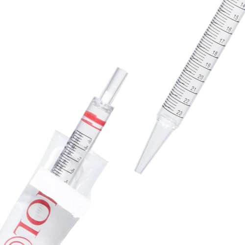 CryoKing 200 Stück Serologische Pipetten, 25ml Polystyrol Serologische Ansaugpipetten, Sterile, Unabhängige Verpackung, 346mm Länge CryoKing 200 Stück Serologische Pipetten, 25ml Polystyrol Serologische Ansaugpipetten, Sterile, Unabhängige Verpackung, 346mm Länge von CryoKing
