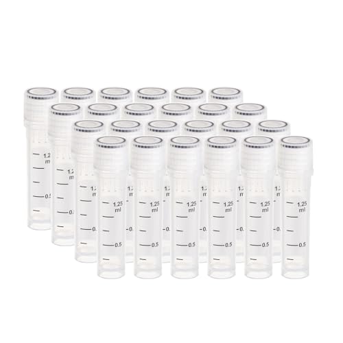 CryoKing 50 Stück 2 ml Kunststoff Kryoröhrchen Probenröhrchen Kryoröhrchen-Reagenzglas mit Kappe Kunststoff-Probenflaschen (50 Stück) CryoKing 50 Stück 2 ml Kunststoff Kryoröhrchen Probenröhrchen Kryoröhrchen-Reagenzglas mit Kappe Kunststoff-Probenflaschen (50 Stück) von CryoKing