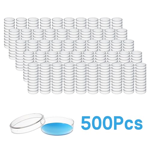 CryoKing 500 Stück Petrischalen, Petrischalen Kunststoff 60mm, Petrischalen Kunststoff Mit Deckel, Labor Kulturschale, Bakterien Petrischalen Für Schulen Und Laborkultur Bakterienhefe CryoKing 500 Stück Petrischalen, Petrischalen Kunststoff 60mm, Petrischalen Kunststoff Mit Deckel, Labor Kulturschale, Bakterien Petrischalen Für Schulen Und Laborkultur Bakterienhefe von CryoKing