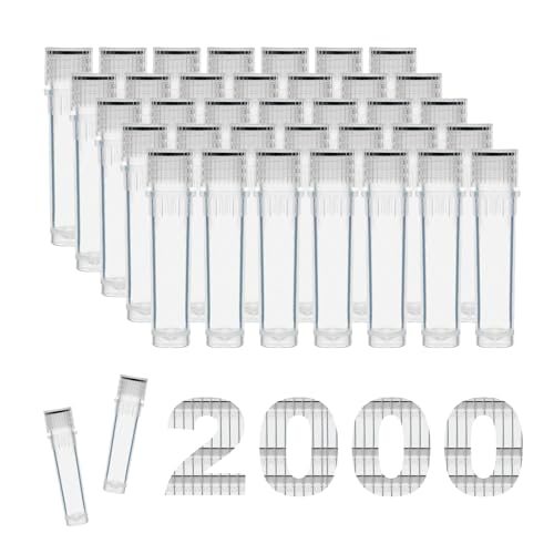 Cryoking Crogenic Vial Plastic Tube with Lids Sterile Specimen Collection Cryovial Storage Vile with Screw Caps Collection Tubes Liquid Culture 2.0ml (47.5mm, Self-Standing) Case of 2,000 von CryoKing