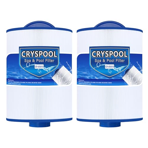 Cryspool® 05015 Filter kompatibel mit 5CH-35, PMAX50P4, PAS35P, 108868, FC-0300, SD-00780, 35 m² Spa Filterkartusche, 2 Stück von Cryspool