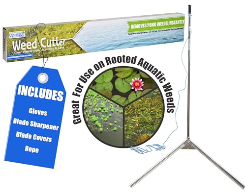 Crystal Blue See und teich Weed Cutter - inklusive klingenschärfer und schutzhandschuhe, die Nicht für Cattail Removal von Crystal Blue