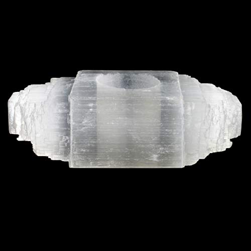 Selenit Rough Log Teelichthalter Selenit Rough Log Teelichthalter von CrystalAge