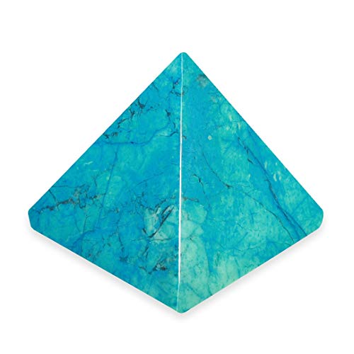Turquoise Howlite Pyramid - YHT2 - Mini by CrystalAge Turquoise Howlite Pyramid - YHT2 - Mini by CrystalAge von CrystalAge