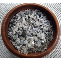Regenbogen Mondstein Nicht Gelochte Chips/Natürliche Kristall Nicht Kleine Trommelsteine 20 Gramm von CrystalCuriositiesUK