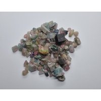 Wassermelonen-Turmalin Edelstein Ungebohrte Chips/Natürliche Kristall Kleine Raue Rohkristalle 20 Gramm von CrystalCuriositiesUK