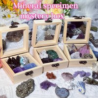 50% Off！a Set Of 4Pcs Inclusion Box Crystal Mystery Box, Mineral Specimen Box, Rock Box, Crystal Collection, Reiki Healing, Crystal Gifts von CrystalDehotsell
