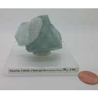 Fluorit-Calcit-Pyrit | Ungewöhnliche Farbe Und Unikat 83Gr von CrystalEarthSupply