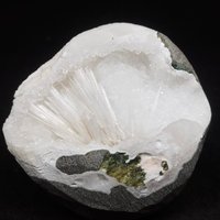 Seltene Natürliche Scolocit Blumen Geode in Quratz Selbst Stehend, Dekoratives Stück, Geschenk Stück von CrystalEasy