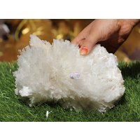 Seltener Natürlicher Sprayer Scolecitencluster, Selbststehend, Scolecitengeode, Soclecitenschaustück von CrystalEasy