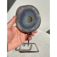 Achat Geode Natural High Grade Auf Ständer Ag086 von CrystalKingAustralia