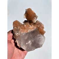 Kristall in Kristallform Stilbit Mit Calcit Ap754 von CrystalKingAustralia