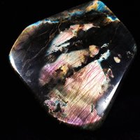 Rosa Regenbogen Labradorit Kristall, Auffälliger Mittelstück-Stein, Stehendes Freeform 4, 3 "Büro-Heim-Schreibtisch-Dekor-Tischdekoration-Anzeige von CrystalRockStar