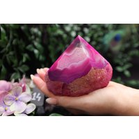 Achat Spitze "Windows To The Soul". Uniek Stuk. Halb Roh, Halb Geschliffen. Hauptfarbe Rosa. Mit Zusätzlichen Farbe #14 Achat Spitze "Windows To The Soul". Uniek Stuk. Halb Roh, Halb Geschliffen. Hauptfarbe Rosa. Mit Zusätzlichen Farbe #14 von CrystalSisterhood