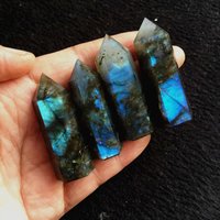 Großhandel Labradorit Punkt/Zauberstab Glänzender Polierter Turm Kugel Ei Dekor 30mm-200mmmuttertag von CrystalSupplier