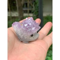 Amethyst Igel/Amethyst Geschenk Für Kind/Natürlicher Amethyst/Amethyst Gruppe/Weihnachtsgeschenke/Danksagungs-Tag/Kindertag/Kristallschnitzereien von CrystalSupplier